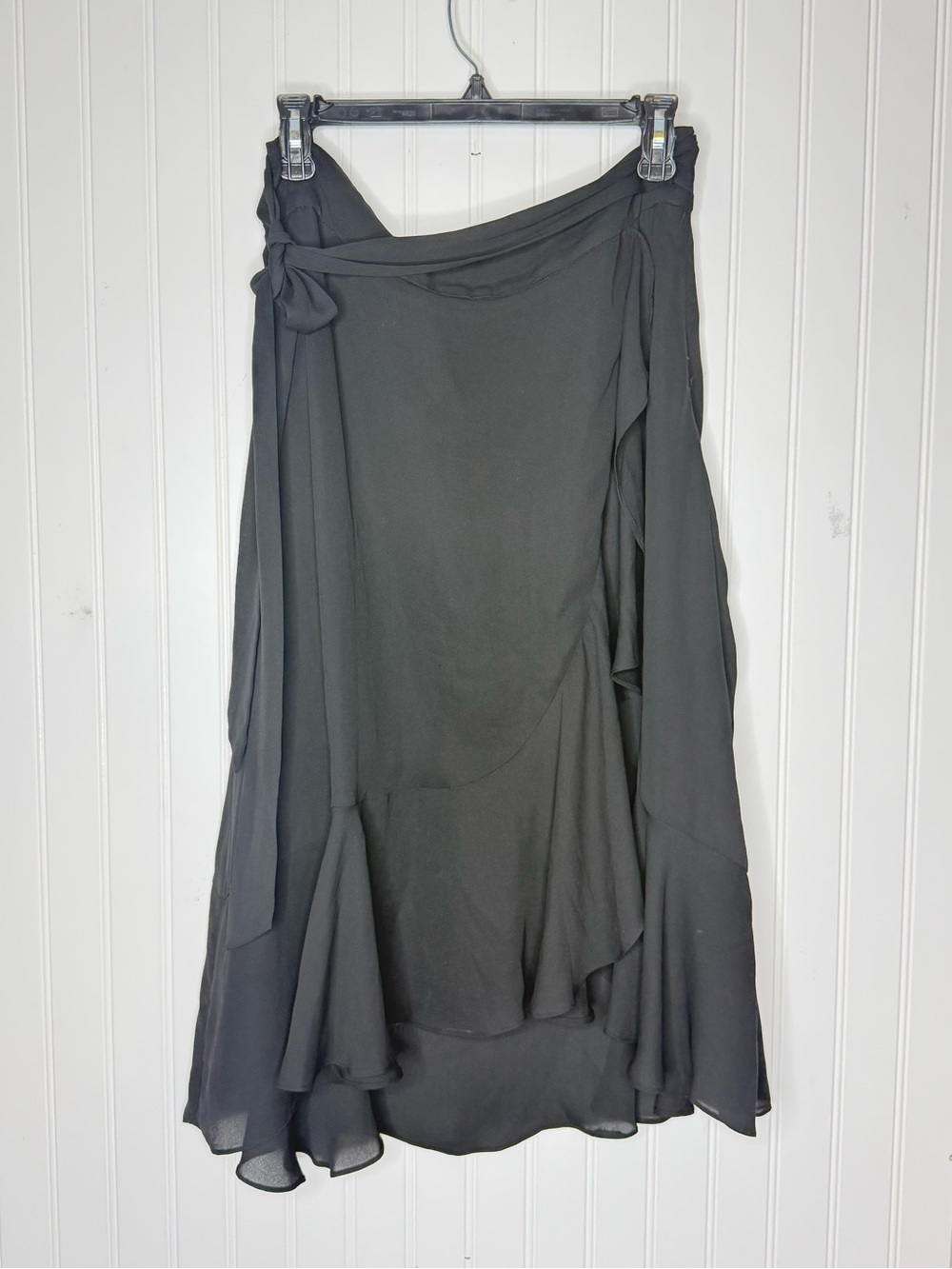 Tristan Western Flowy Faux Wrap Midi Skirt with Tie Size 6